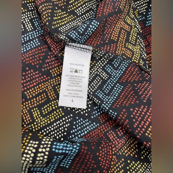 Lularoe Lindsay colorful print kimono sz large - Picture 3 of 6